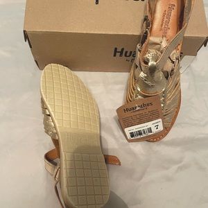 Huaraches-size 7 champagne leather sandals - brand new